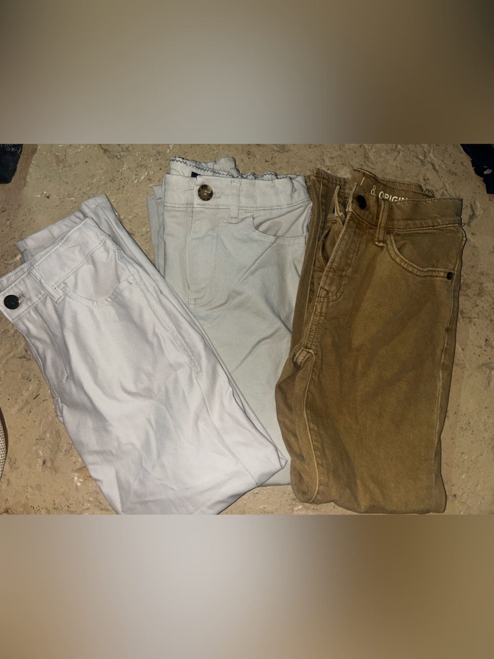 johnnie-O Girls Trio: White, Light Blue, and Brown Pants